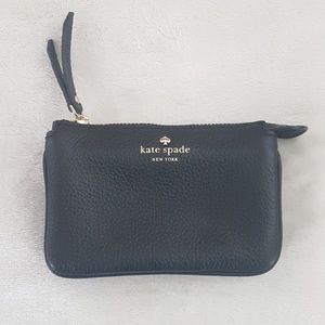 Kate Spade Mini Natasha Black Leather Wallet Purse